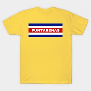 Puntarenas City in Costa Rican Flag Colors T-Shirt